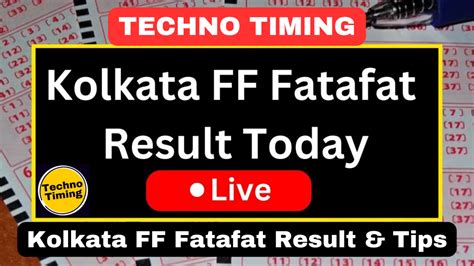 kolkata fatafat tips apps|Kolkata FF Fatafat result April 6, 2021: How to check FF result online.